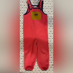 Patagonia Kids Coral Fleece Synchilla Overalls